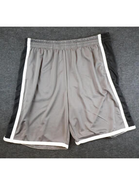 CSG Athletic Shorts Mens 3XL Gray Black Basketball Training 10” Inseam NWT